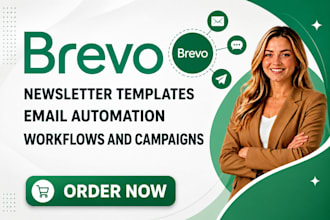 setup brevo newsletter template brevo email automation workflow and campaign
