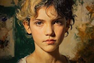 create artistic oil painting portraits