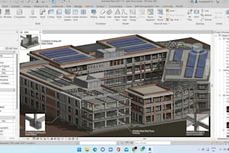 create detailed revit bim architecture and structure models with 3d renders