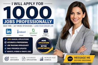 apply professionally for 1000 remote jobs and linkedin applications