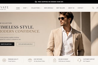 design shopify clothing store shopify fashion store shopify clothing website