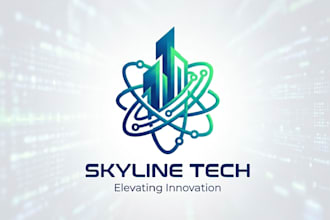 design professional minimalist and 3d business logo
