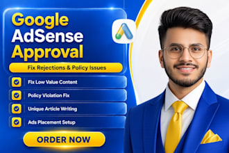 get google adsense approval and fix low value content or adsense issues
