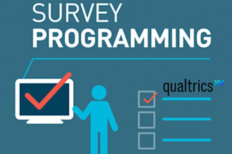 do survey programming and design on qualtrics or surveymonkey