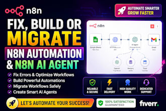 fix build n8n automation workflow n8n ai agent business workflow chatbot migrate