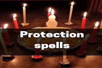 cast strong protection spell to watch over by guardian spirits
