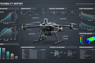 write a drone uav design feasibility and engineering report for your project