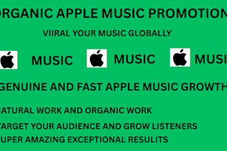 do professional apple music playlist promotion organic stream monthly listener