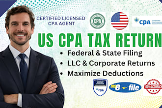 prepare and file US tax return for CPA tax preparation