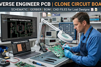 reverse engineer pcb,clone circuit board, schematic,gerber,for lost design files