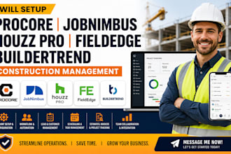 setup procore jobnimbus houzz pro fieldedge buildertrend construction management