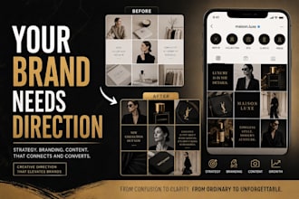 be your creative director for branding and content