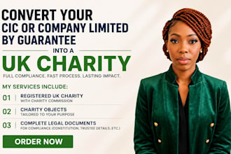 convert your cic or company limited by guarantee into a registered UK charity