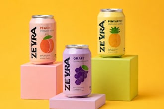 design beverage label, can label bottle label, drink label and  box packaging