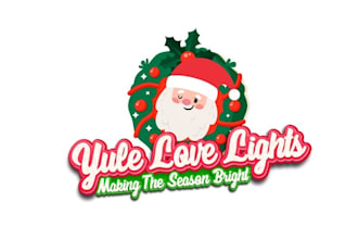 design a holiday classic logo for a christmas light company