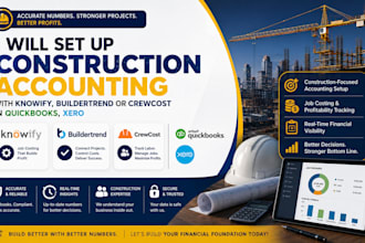 set up construction accounting with knowify buildertrend, crewcost in quickbooks