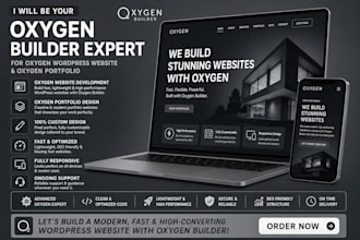 be your oxygen builder expert for oxygen website, portfolio  and oxygen expert