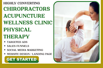 generate chiropractors wellness clinic leads acupuncture website