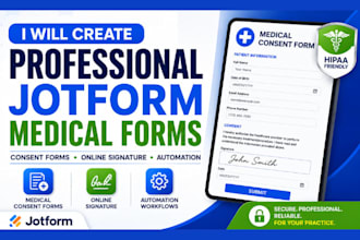 create professional jotform medical consent form online signature and automation