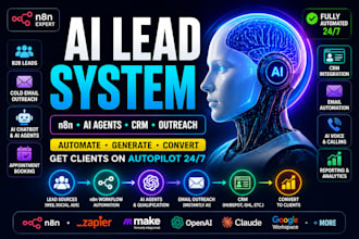 build ai lead generation and cold outreach automation with n8n