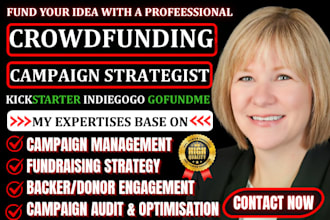 manage crowdfunding campaign promotion and fundraising strategy