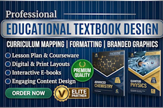 design, format educational workbook, lesson textbook, curriculum plan, journal