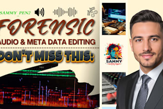 do forensic audio cleanup, metadata, and forensic audio editing, with pro tools