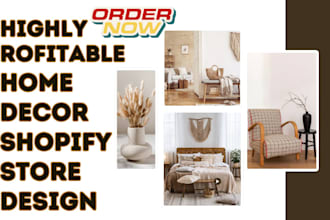 build home interior decor shopify decorative accessories store furniture website