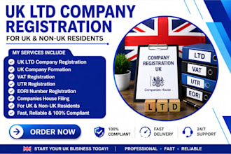 register uk ltd company, company formation vat registration, uk busiess eori utr