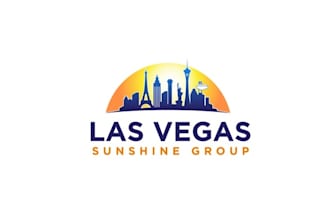 design a real estate office elegant logo for las vegas