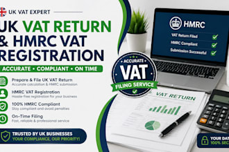 prepare and file UK vat return and hmrc vat registration