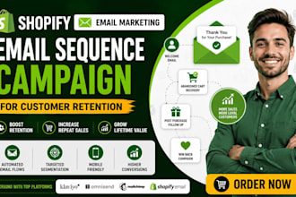 create shopify email sequence campaign for customer retention