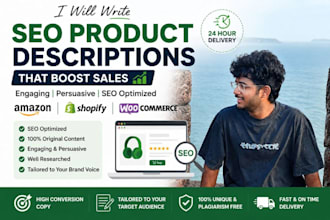write engaging SEO product descriptions for your bussiness