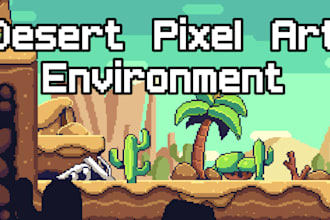 create pixel art environment, background, tileset and tilemap for your game