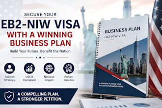 professionally write immigration visa business plan for eb1a eb1b and eb2 niw