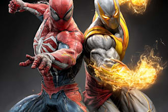 creating 2d thumbnails for marvel rivals