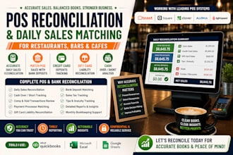 reconcile your pos system and daily sales for restaurants, bars and cafes