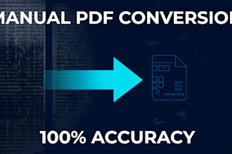 convert PDF to word or excel manually