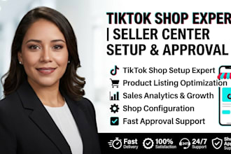 do tiktok shop setup, seller center management, shopify tiktok integration