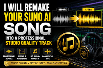 remake your suno ai song into a professional studio quality track