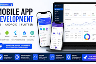 mobile app dev firebase backend api flutter app webview dashboard admin sub