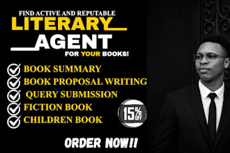write a query letter, synopsis, book proposal, and be your literary agent finder