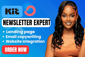 setup convertkit newsletter kit landing page kit automation email marketing