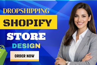 setup and manage shopify dropshipping store shopify website for passive income