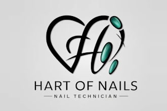 design custom unique nail technician logo