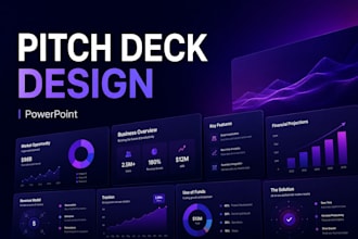 design a modern ai startup pitch deck presentation
