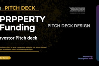 design real estate pitch deck investor teaser deck property funding deck