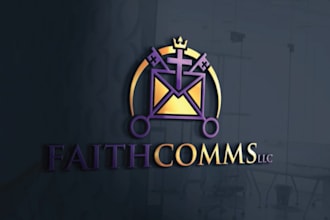 design modern church, religious, christian, faith, ministry logo