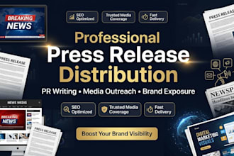 do professional press distribution, PR press release writing