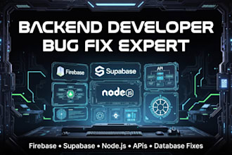 debug and fix frontend or backend issues professionally